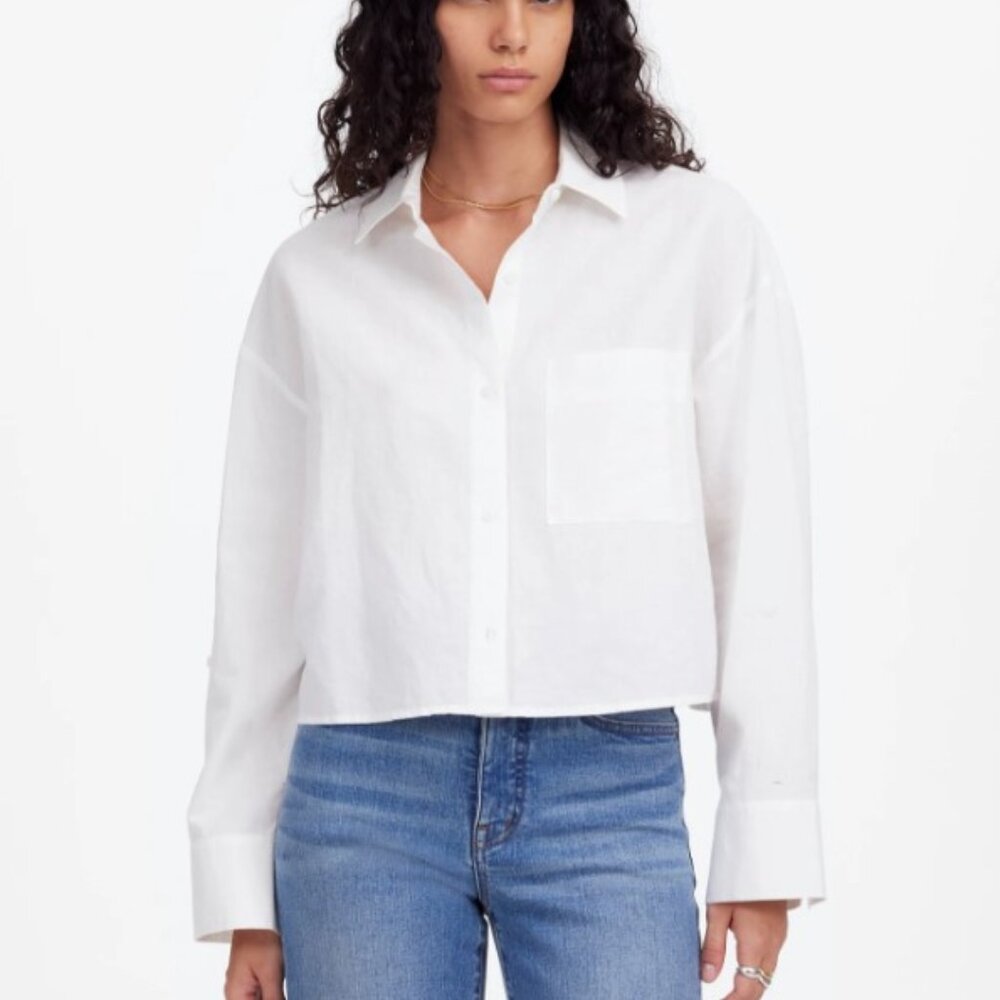 MADEWELL Straight-Hem Shirt similar to TWP white XXS